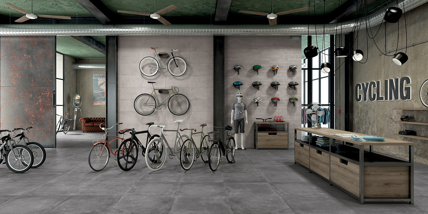 Il gres porcellanato effetto cemento: una superficie di tendenza a prezzi contenuti