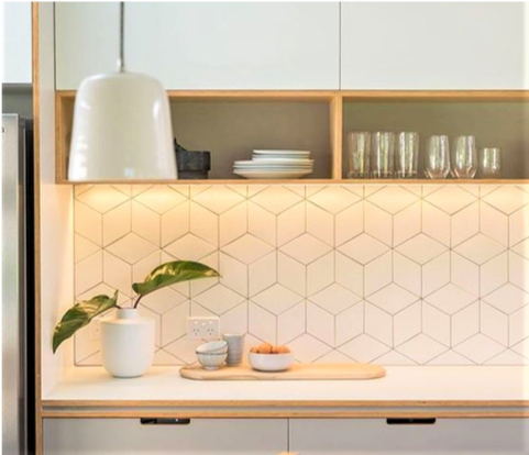 Piastrelle geometriche per cucina