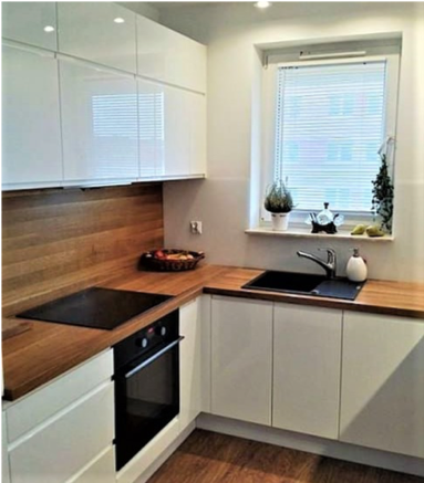 rivestimento per la cucina con effetto legno