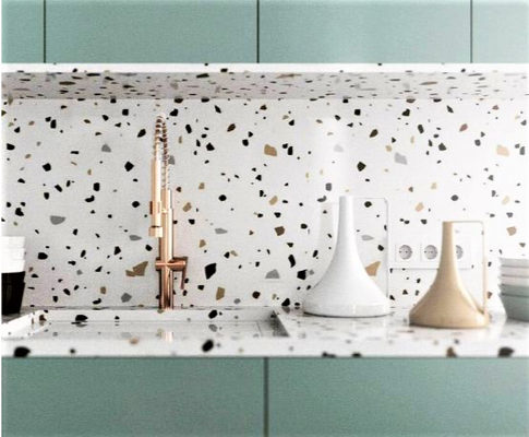 rivestimento cucina effetto marmo antico